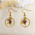 Boucles d'oreilles ABELLE violet