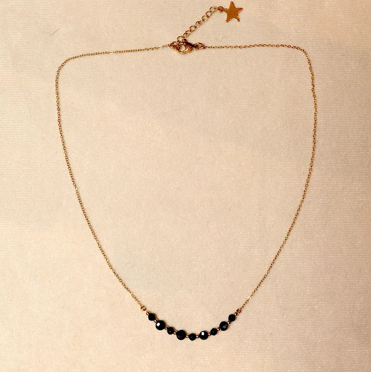 Collier PRESLIE Agate noire