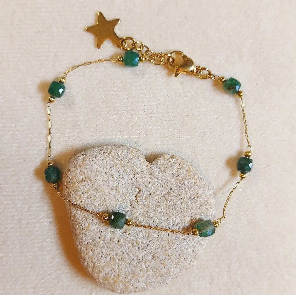 Bracelet PEROLINE Agate verte