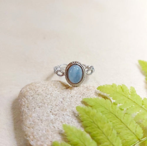 Bague réglable Aigue-Marine