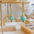 Boucles d'oreilles VALENCE Amazonite