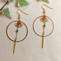 Boucles d'oreilles BEGIN vert