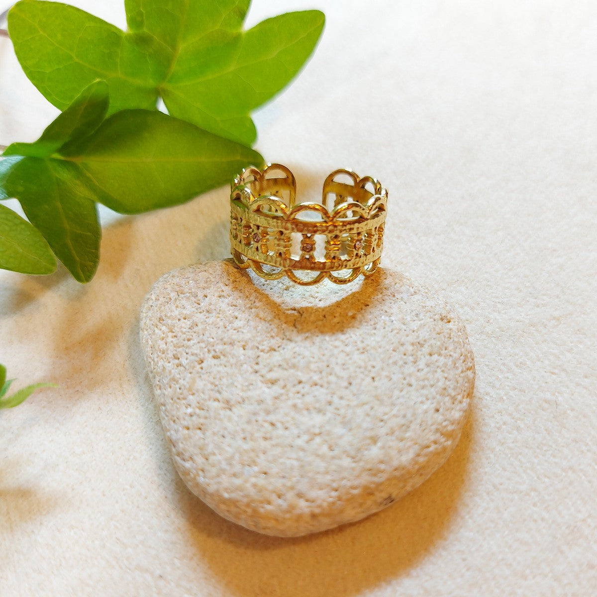 Bague Ikita réglable filigranée