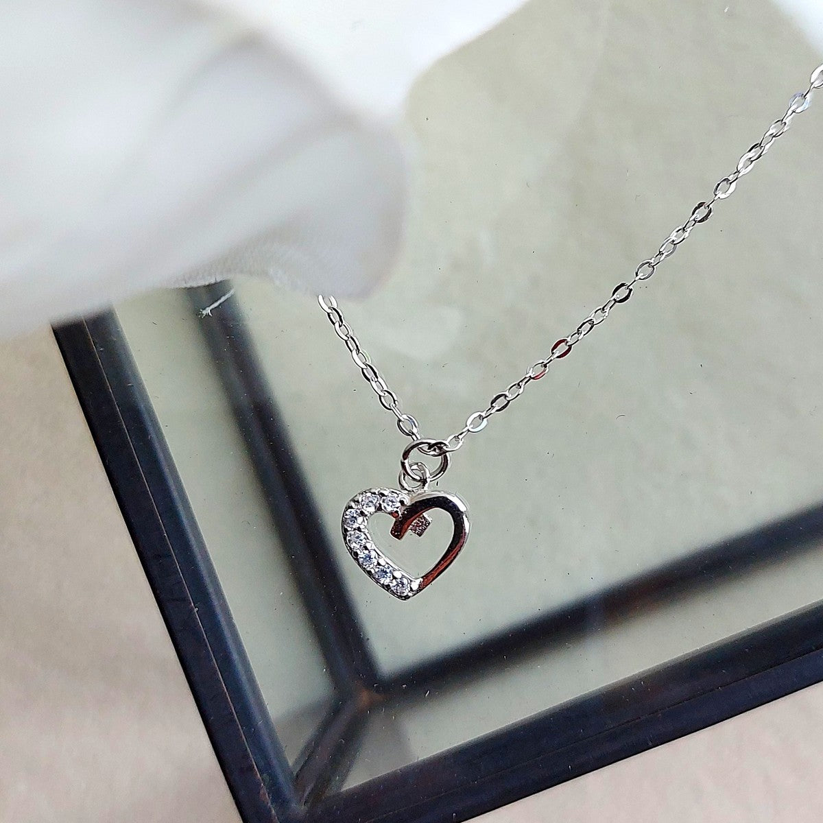 Collier Coeur en Argent 925