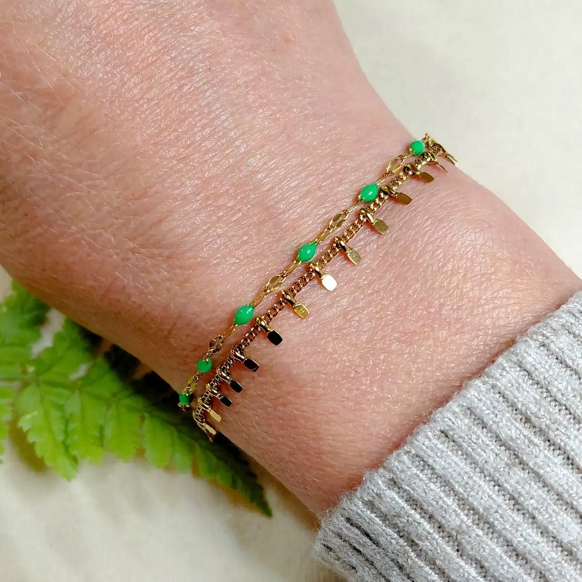 Bracelet DINAN Epoxy vert