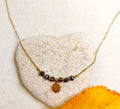 Collier ELLIS marron chocolat