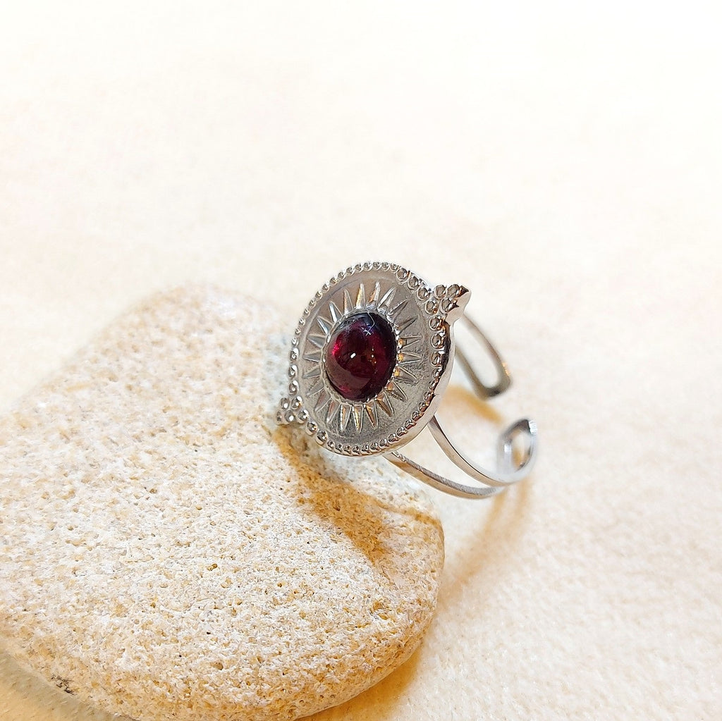 Bague Ethnique et Grenat