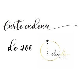 Cartes cadeaux ilan'elle Bijoux