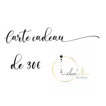 Cartes cadeaux ilan'elle Bijoux