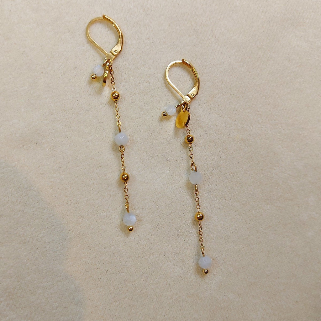 Boucles PEROLINE Pierre de Lune