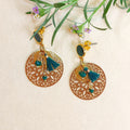 Boucles d'oreilles ROBIE vert
